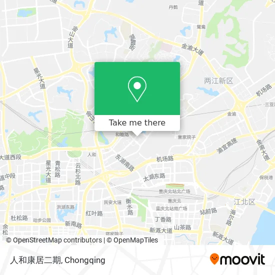 人和康居二期 map