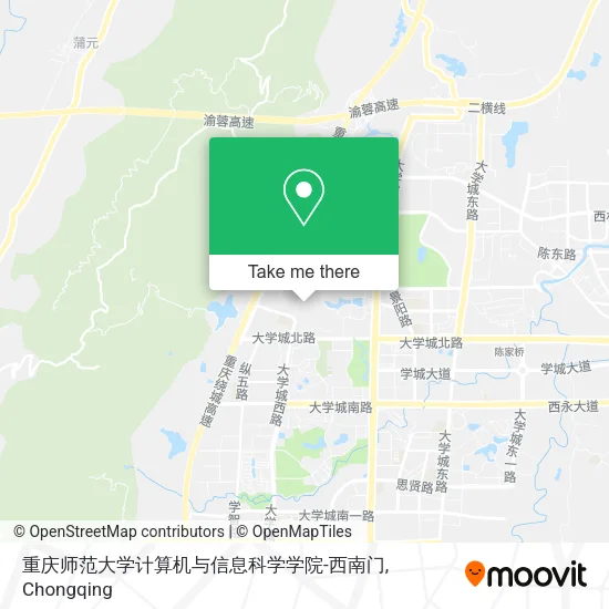 重庆师范大学计算机与信息科学学院-西南门 map