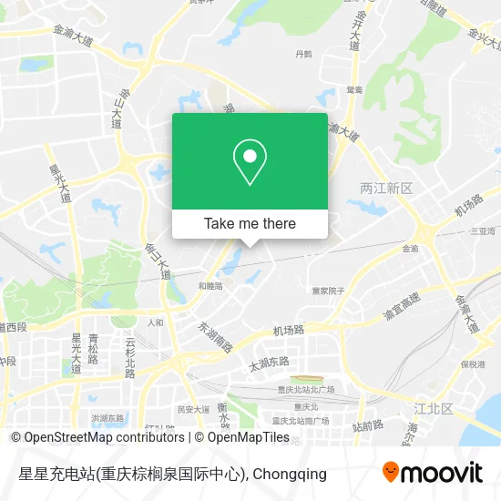 星星充电站(重庆棕榈泉国际中心) map