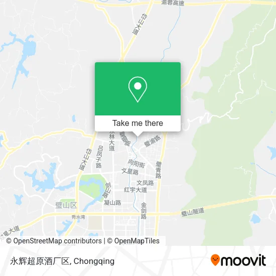 永辉超原酒厂区 map