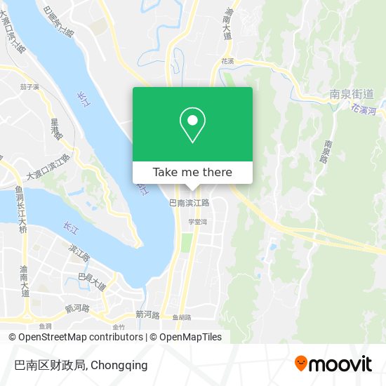 巴南区财政局 map