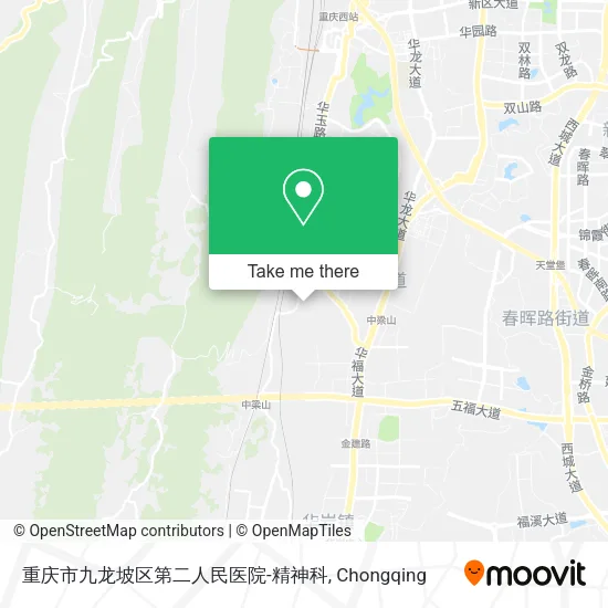 重庆市九龙坡区第二人民医院-精神科 map