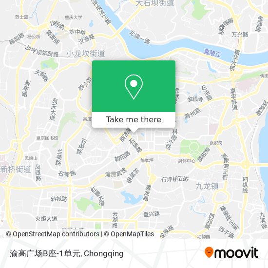 渝高广场B座-1单元 map