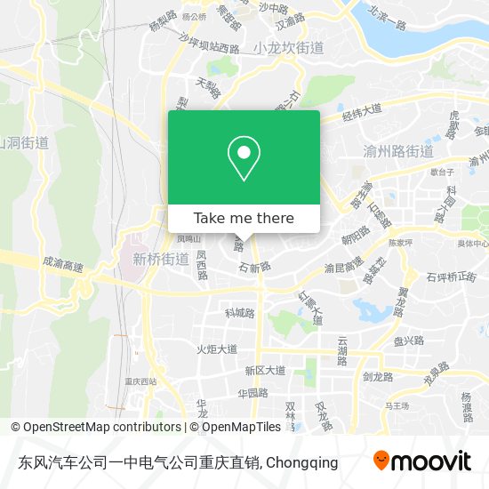 东风汽车公司一中电气公司重庆直销 map