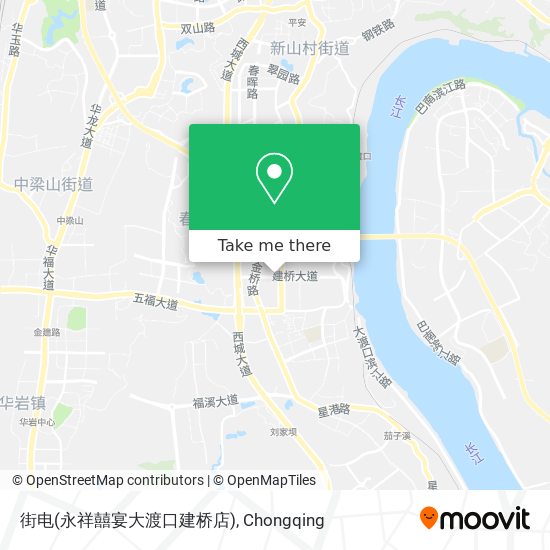 街电(永祥囍宴大渡口建桥店) map
