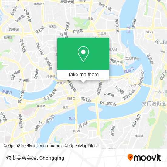 炫潮美容美发 map