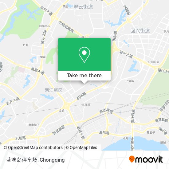 蓝澳岛停车场 map