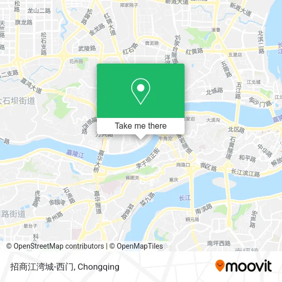 招商江湾城-西门 map
