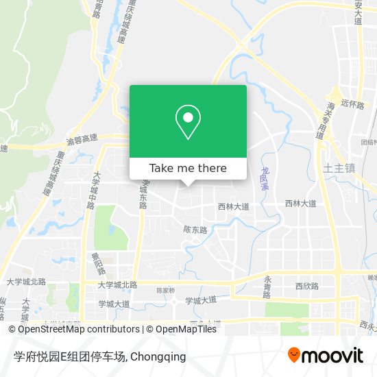 学府悦园E组团停车场 map