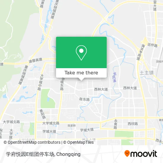 学府悦园E组团停车场 map