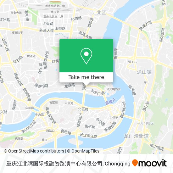 重庆江北嘴国际投融资路演中心有限公司 map