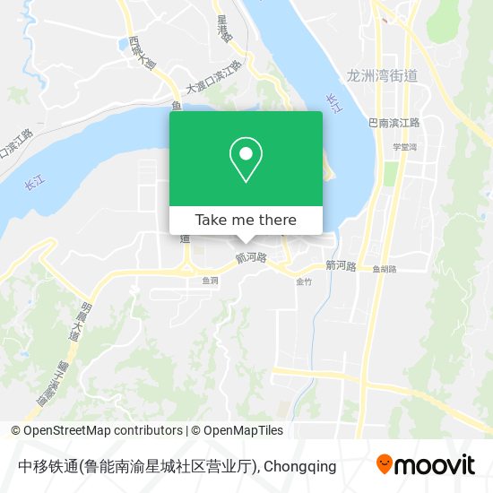 中移铁通(鲁能南渝星城社区营业厅) map