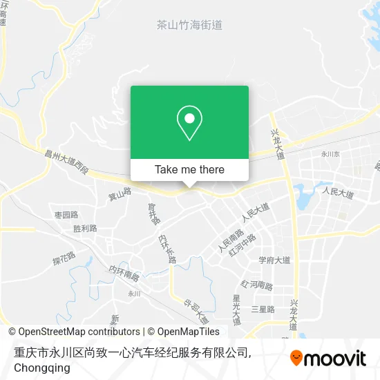 重庆市永川区尚致一心汽车经纪服务有限公司 map