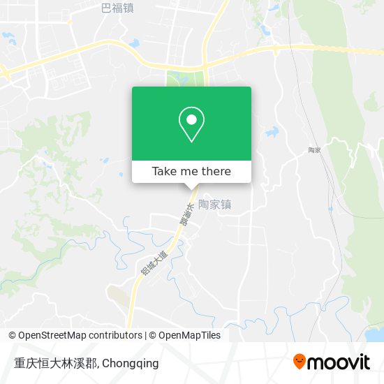 重庆恒大林溪郡 map