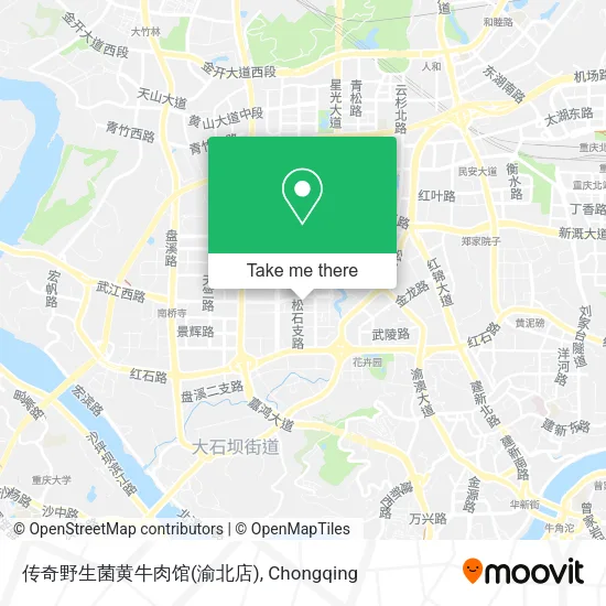传奇野生菌黄牛肉馆(渝北店) map