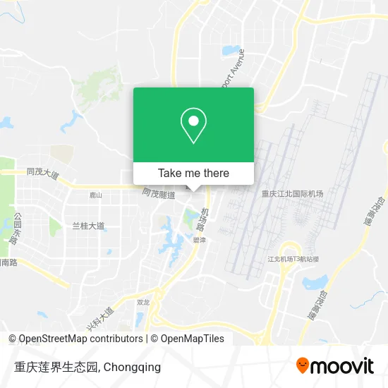 重庆莲界生态园 map