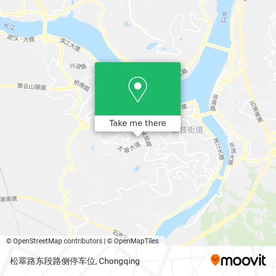 松翠路东段路侧停车位 map