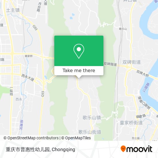重庆市普惠性幼儿园 map