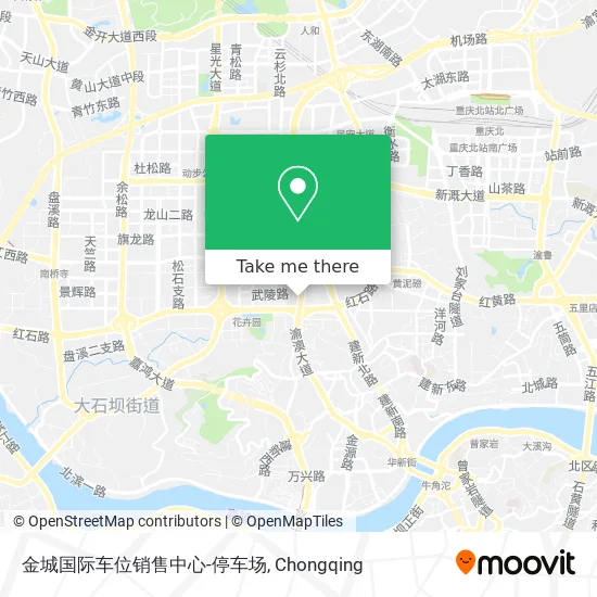 金城国际车位销售中心-停车场 map