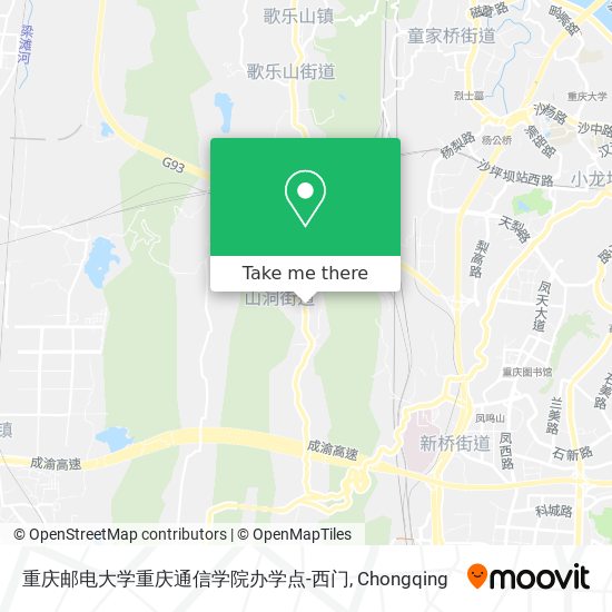 重庆邮电大学重庆通信学院办学点-西门 map