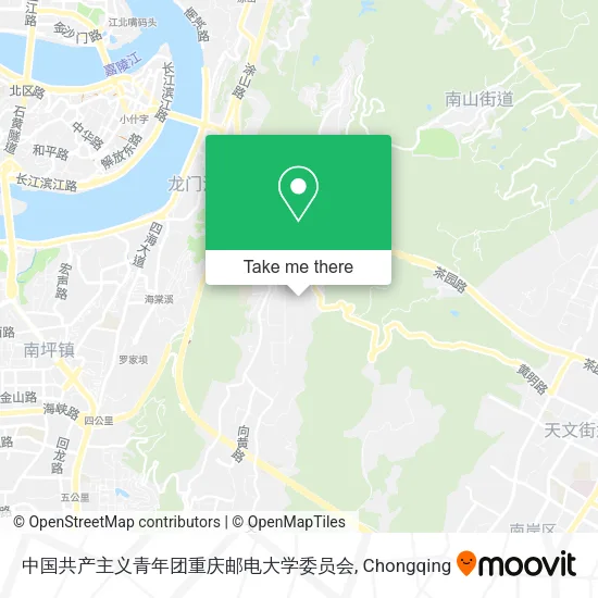 中国共产主义青年团重庆邮电大学委员会 map
