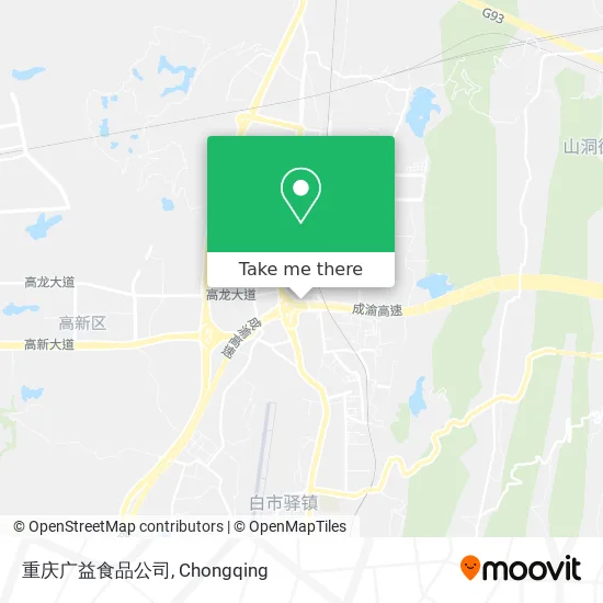 重庆广益食品公司 map