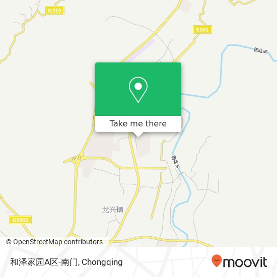 和泽家园A区-南门 map