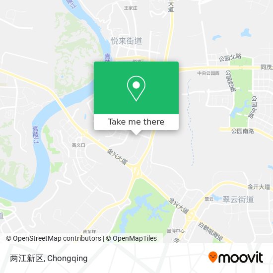 两江新区 map