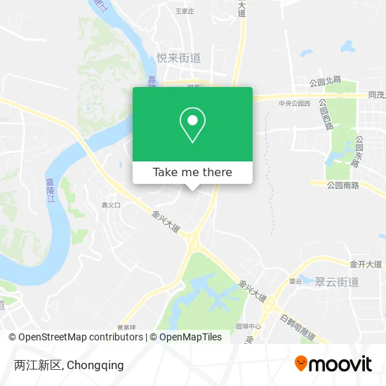 两江新区 map