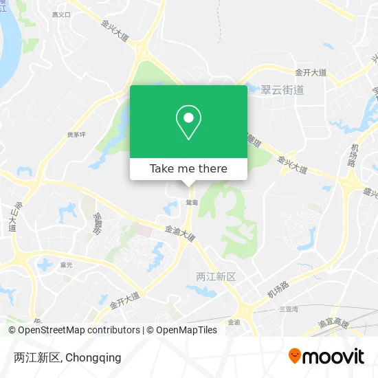 两江新区 map