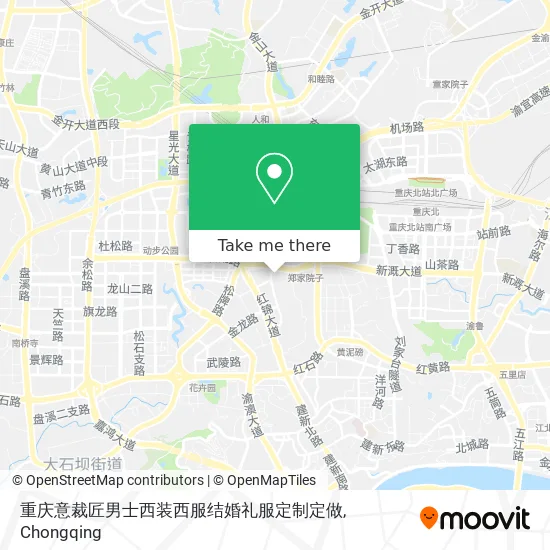 重庆意裁匠男士西装西服结婚礼服定制定做 map
