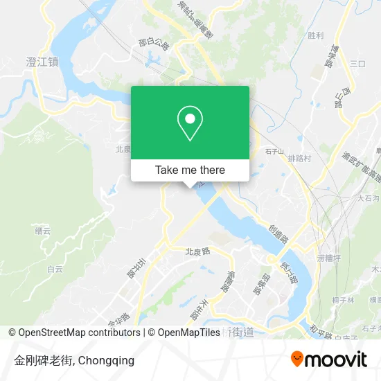 金刚碑老街 map