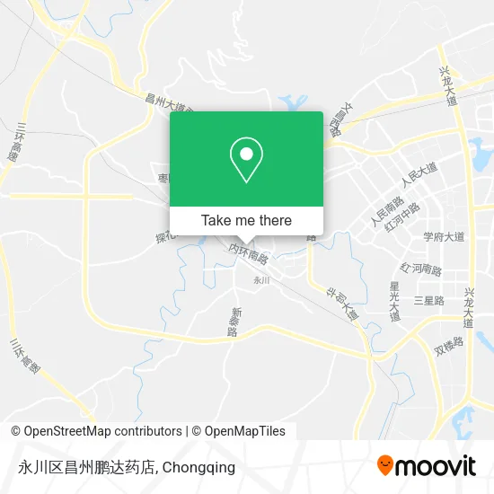 永川区昌州鹏达药店 map