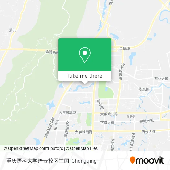 重庆医科大学缙云校区兰园 map