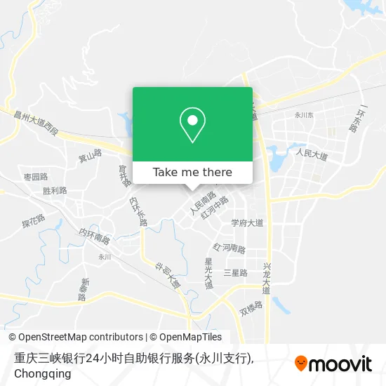 重庆三峡银行24小时自助银行服务(永川支行) map