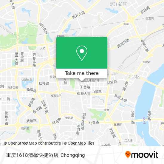 重庆1618清馨快捷酒店 map