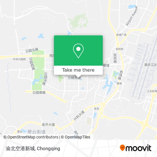 渝北空港新城 map