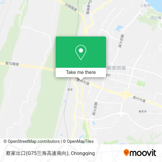 蔡家出口(G75兰海高速南向) map
