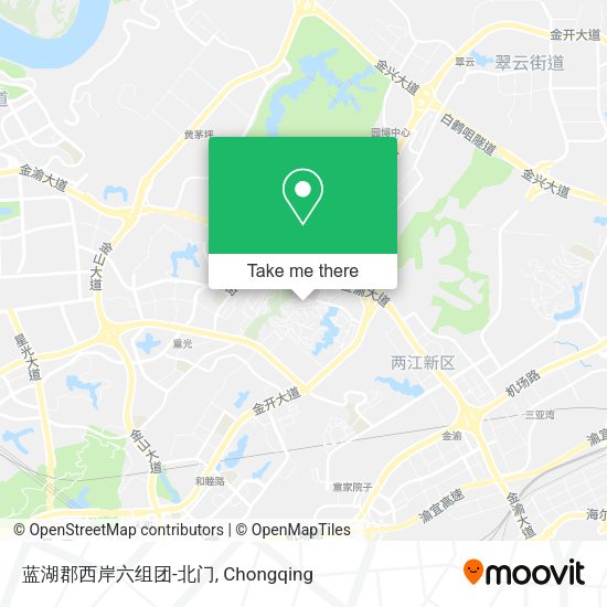 蓝湖郡西岸六组团-北门 map