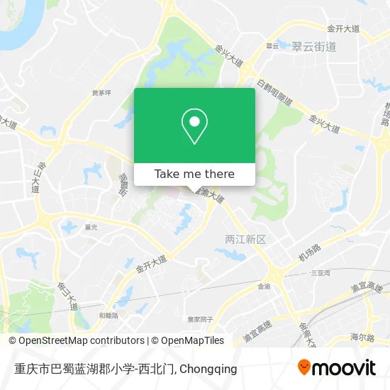 重庆市巴蜀蓝湖郡小学-西北门 map