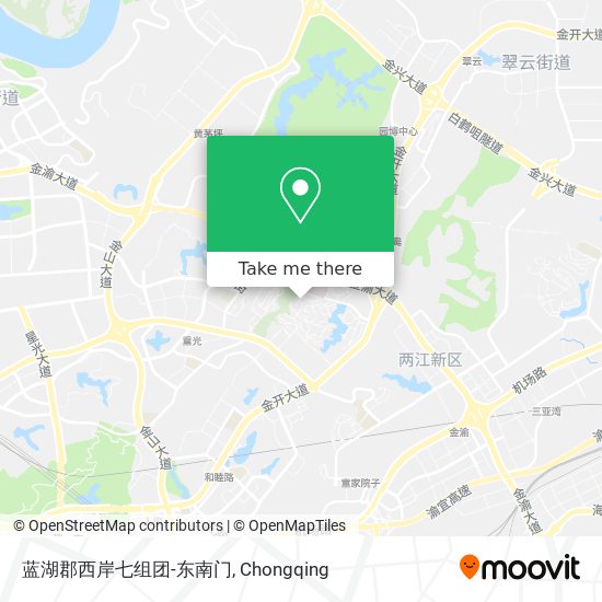 蓝湖郡西岸七组团-东南门 map