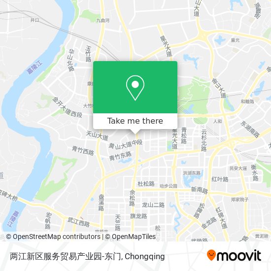 两江新区服务贸易产业园-东门 map