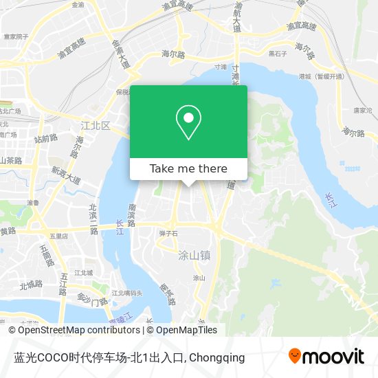 蓝光COCO时代停车场-北1出入口 map