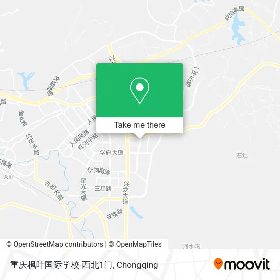 重庆枫叶国际学校-西北1门 map