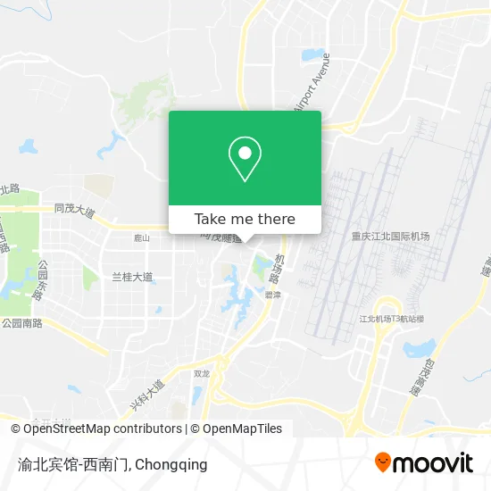 渝北宾馆-西南门 map