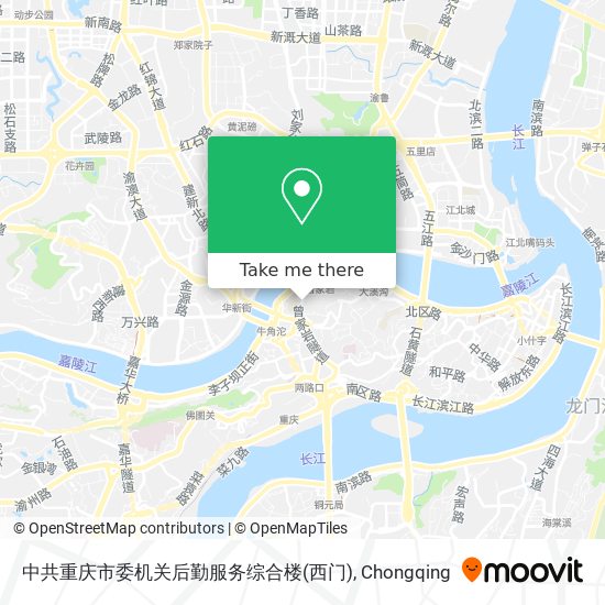 中共重庆市委机关后勤服务综合楼(西门) map