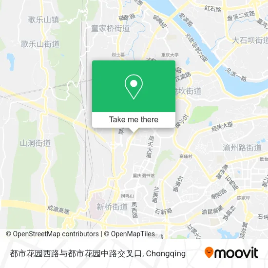 都市花园西路与都市花园中路交叉口 map