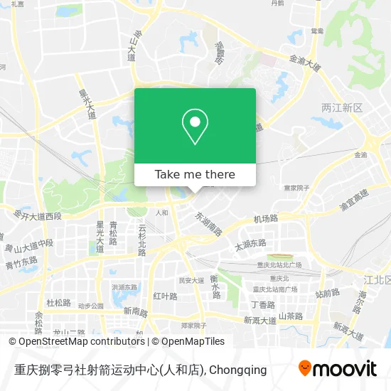 重庆捌零弓社射箭运动中心(人和店) map
