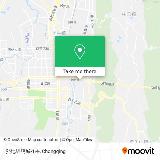 熙地锦绣城-1栋 map