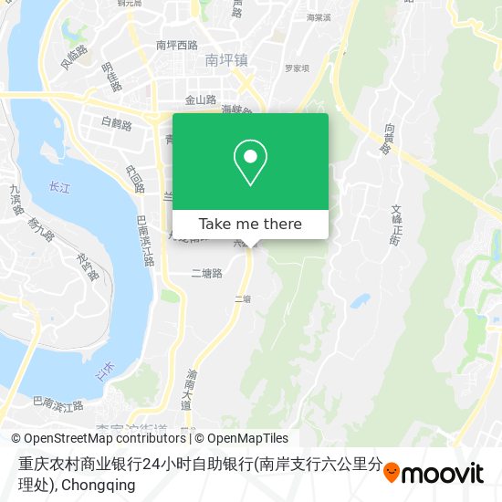 重庆农村商业银行24小时自助银行(南岸支行六公里分理处) map